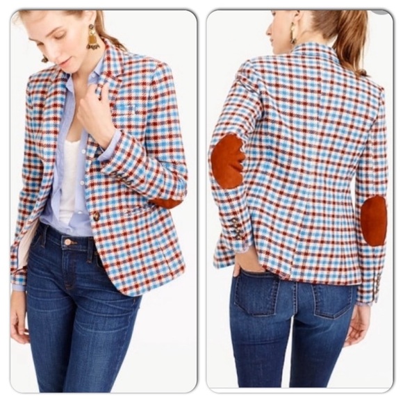 J. Crew Jackets & Blazers - J. Crew Campbell Crimson Plaid Blazer Jacket 00